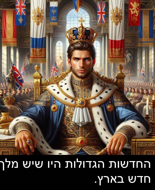 בארץ: החדשות הגדולות היו שיש מלך חדש בארץ.