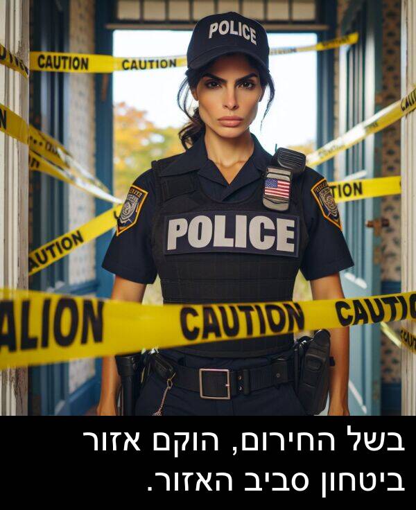 אזור: בשל החירום, הוקם אזור ביטחון סביב האזור.