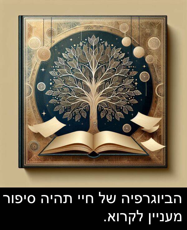 סיפור: הביוגרפיה של חיי תהיה סיפור מעניין לקרוא.