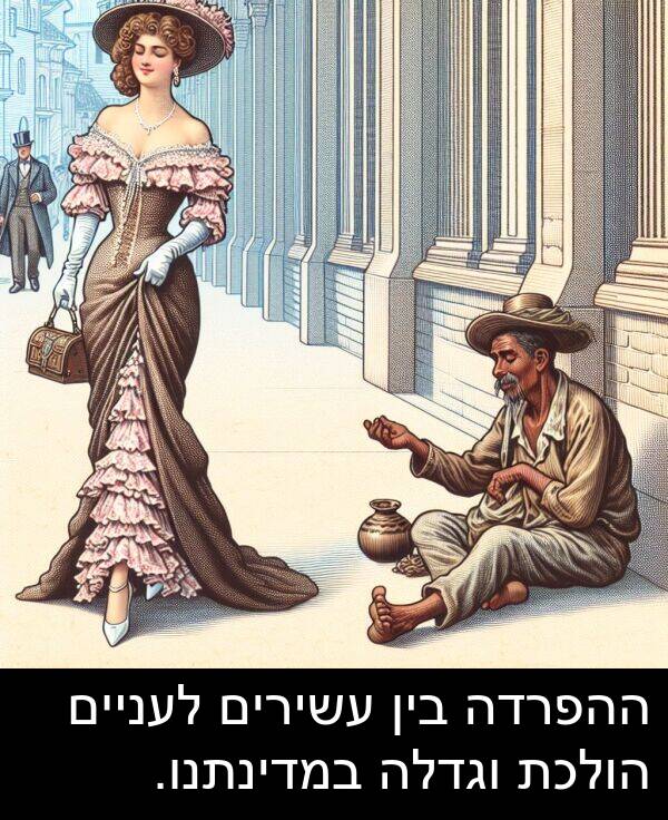 וגדלה: ההפרדה בין עשירים לעניים הולכת וגדלה במדינתנו.