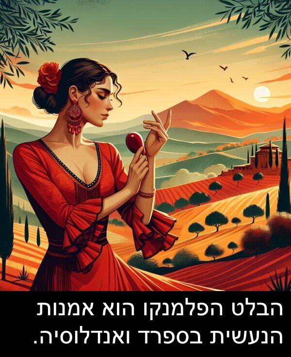 ואנדלוסיה: הבלט הפלמנקו הוא אמנות הנעשית בספרד ואנדלוסיה.