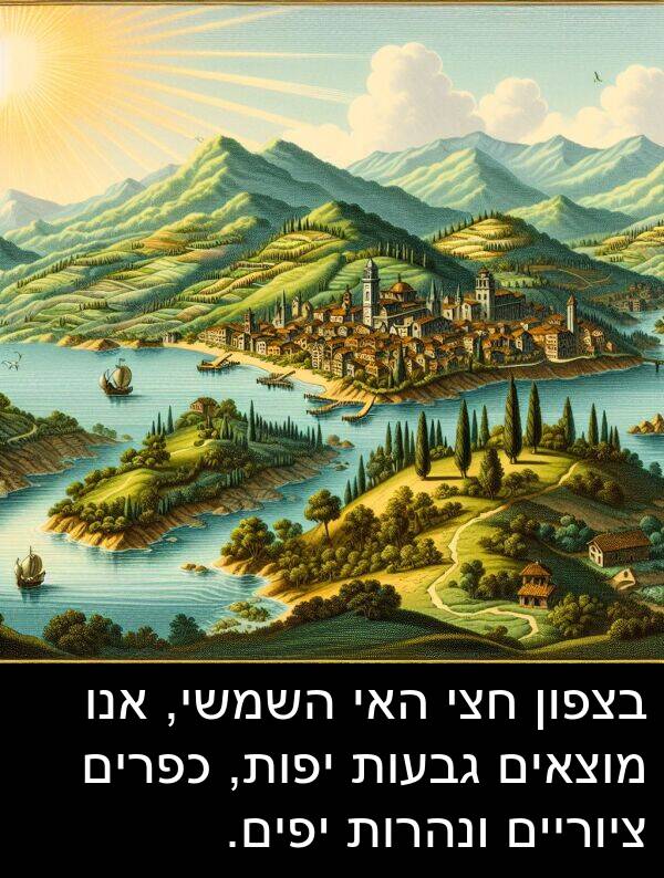 ציוריים: בצפון חצי האי השמשי, אנו מוצאים גבעות יפות, כפרים ציוריים ונהרות יפים.