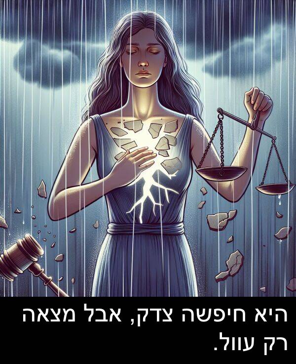 צדק: היא חיפשה צדק, אבל מצאה רק עוול.