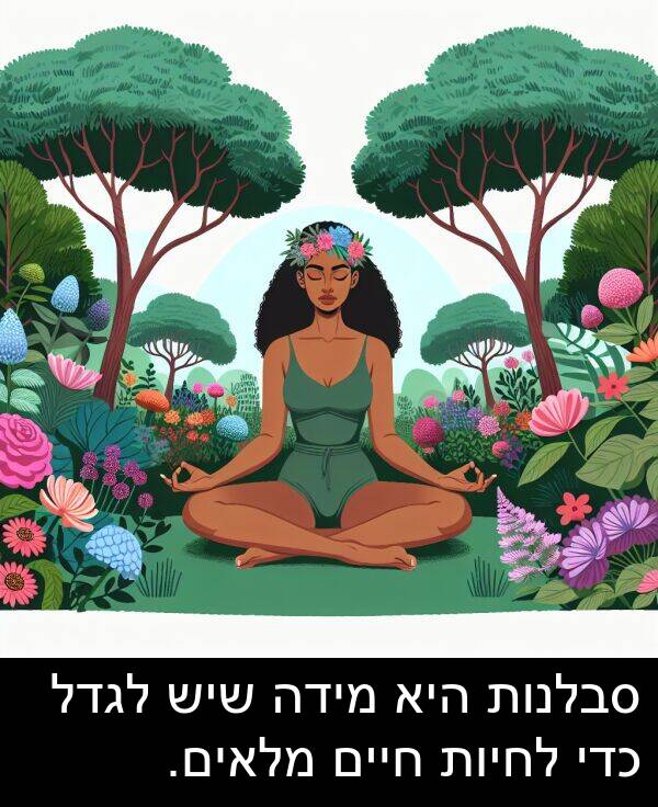 חיים: סבלנות היא מידה שיש לגדל כדי לחיות חיים מלאים.