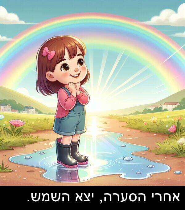 אחרי: אחרי הסערה, יצא השמש.
