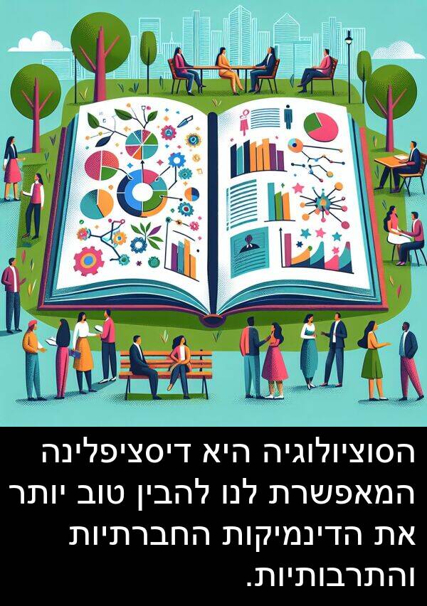 דיסציפלינה: הסוציולוגיה היא דיסציפלינה המאפשרת לנו להבין טוב יותר את הדינמיקות החברתיות והתרבותיות.