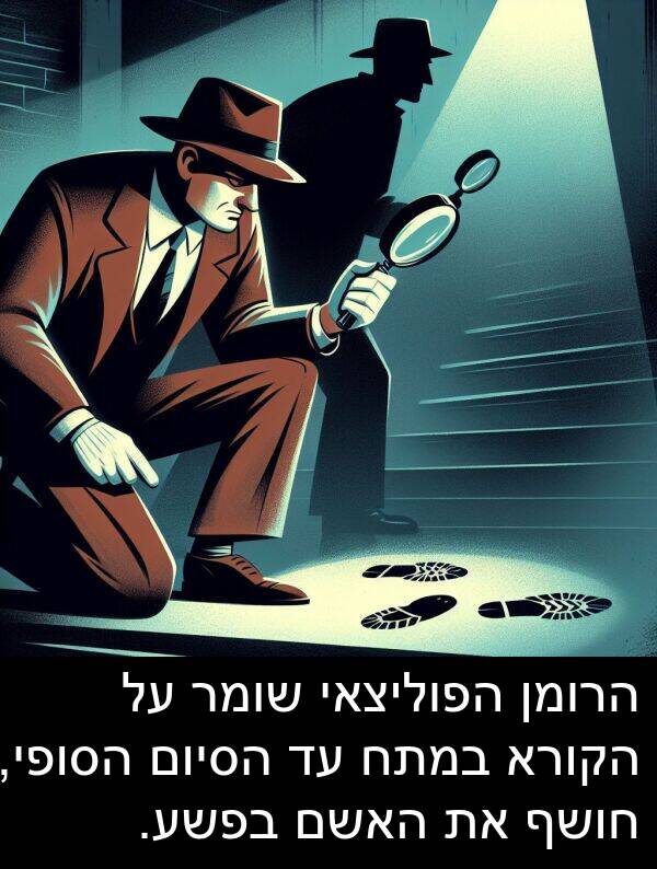 בפשע: הרומן הפוליצאי שומר על הקורא במתח עד הסיום הסופי, חושף את האשם בפשע.