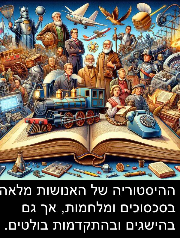 בולטים: ההיסטוריה של האנושות מלאה בסכסוכים ומלחמות, אך גם בהישגים ובהתקדמות בולטים.
