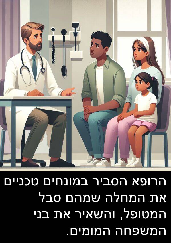 טכניים: הרופא הסביר במונחים טכניים את המחלה שמהם סבל המטופל, והשאיר את בני המשפחה המומים.