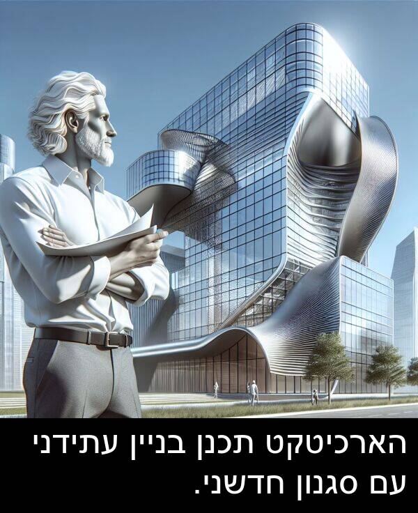 סגנון: הארכיטקט תכנן בניין עתידני עם סגנון חדשני.