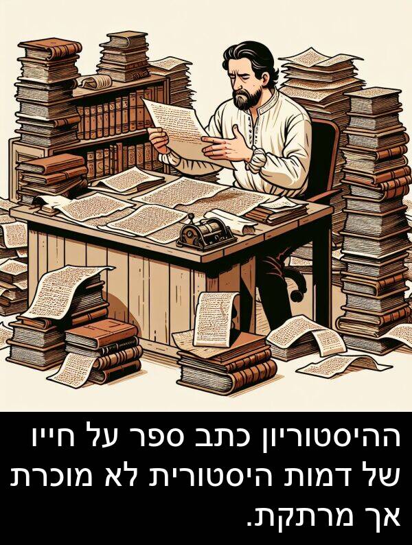 דמות: ההיסטוריון כתב ספר על חייו של דמות היסטורית לא מוכרת אך מרתקת.