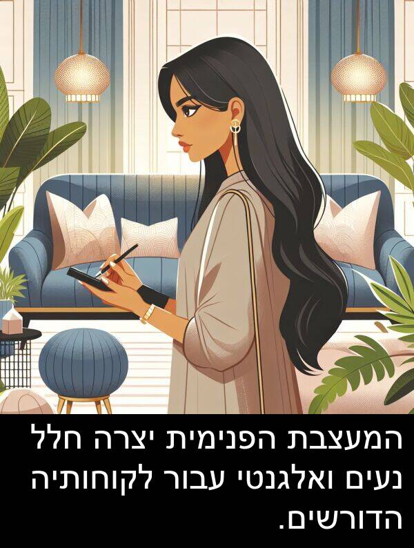 עבור: המעצבת הפנימית יצרה חלל נעים ואלגנטי עבור לקוחותיה הדורשים.