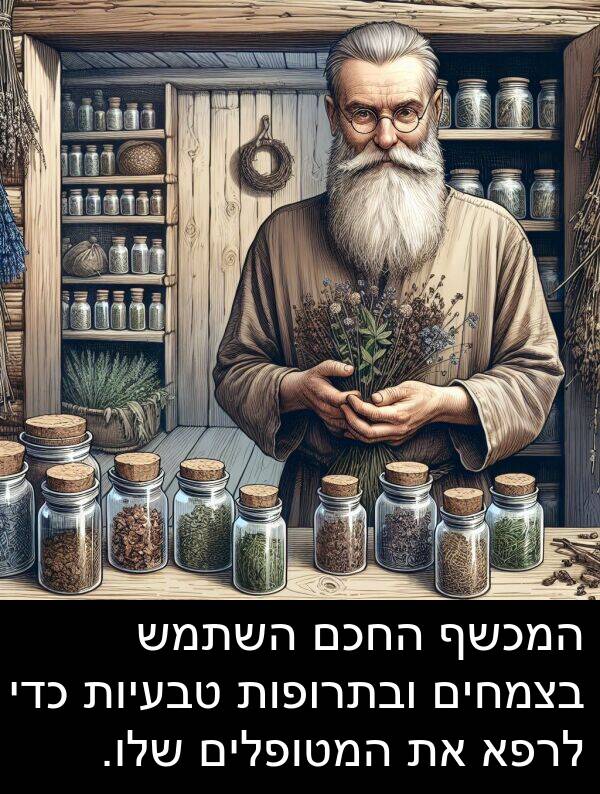 טבעיות: המכשף החכם השתמש בצמחים ובתרופות טבעיות כדי לרפא את המטופלים שלו.