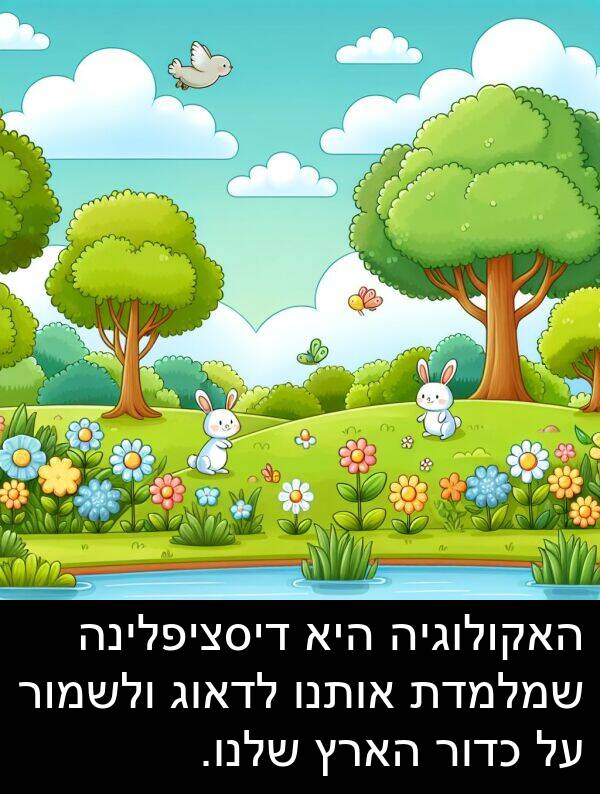 אותנו: האקולוגיה היא דיסציפלינה שמלמדת אותנו לדאוג ולשמור על כדור הארץ שלנו.