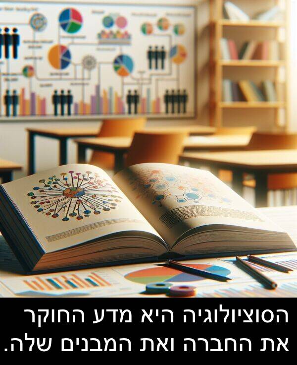 מדע: הסוציולוגיה היא מדע החוקר את החברה ואת המבנים שלה.