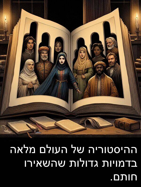 בדמויות: ההיסטוריה של העולם מלאה בדמויות גדולות שהשאירו חותם.
