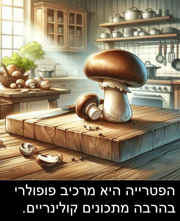 פופולרי: הפטרייה היא מרכיב פופולרי בהרבה מתכונים קולינריים.