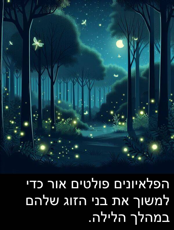 פולטים: הפלאיונים פולטים אור כדי למשוך את בני הזוג שלהם במהלך הלילה.