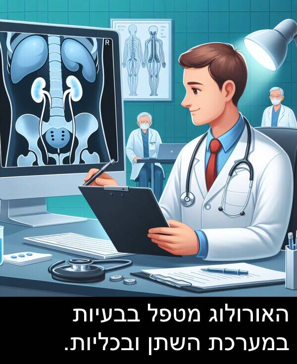 ובכליות: האורולוג מטפל בבעיות במערכת השתן ובכליות.