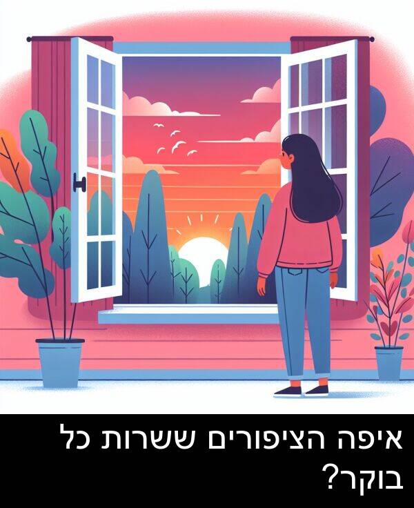 איפה: איפה הציפורים ששרות כל בוקר?