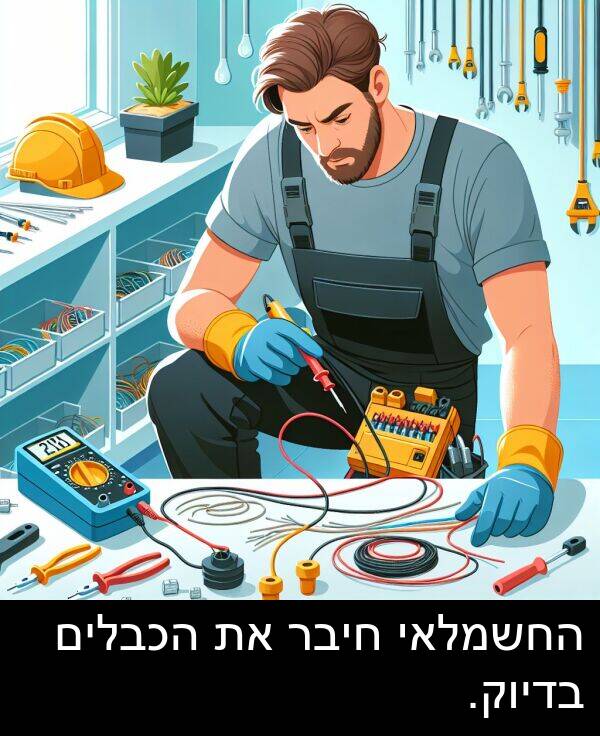 בדיוק: החשמלאי חיבר את הכבלים בדיוק.