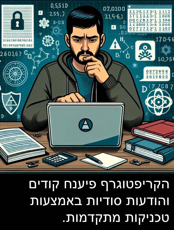 באמצעות: הקריפטוגרף פיענח קודים והודעות סודיות באמצעות טכניקות מתקדמות.