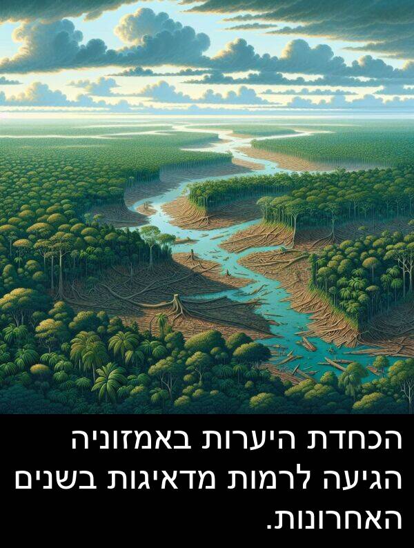 באמזוניה: הכחדת היערות באמזוניה הגיעה לרמות מדאיגות בשנים האחרונות.