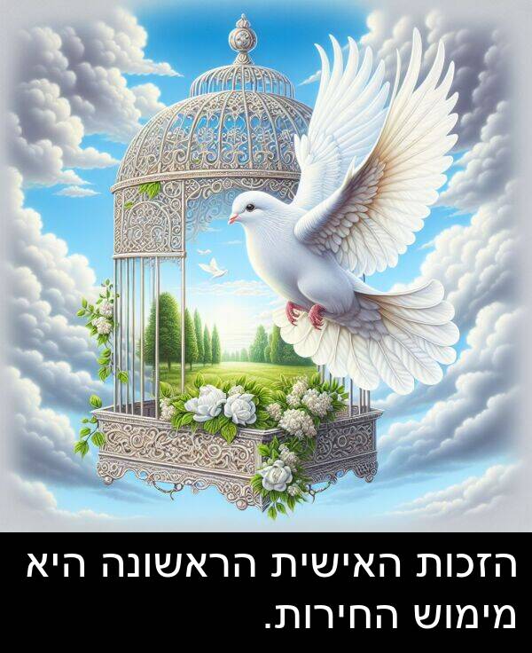 האישית: הזכות האישית הראשונה היא מימוש החירות.