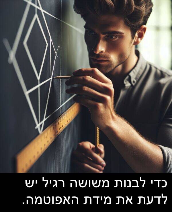 משושה: כדי לבנות משושה רגיל יש לדעת את מידת האפוטמה.