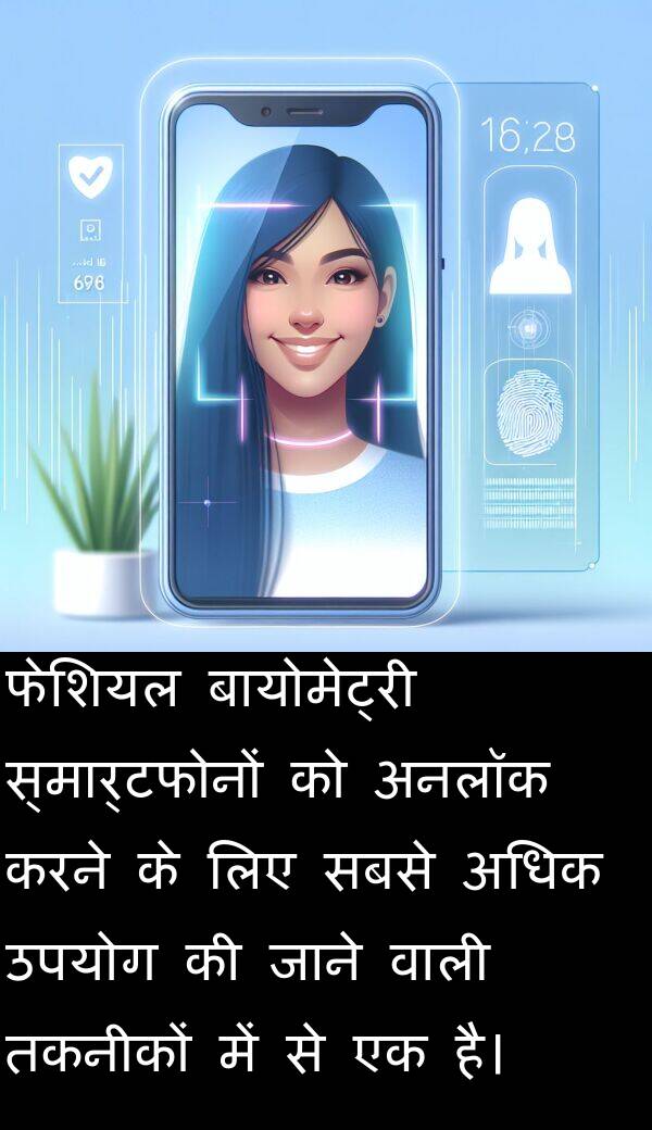 अनलॉक: फेशियल बायोमेट्री स्मार्टफोनों को अनलॉक करने के लिए सबसे अधिक उपयोग की जाने वाली तकनीकों में से एक है।