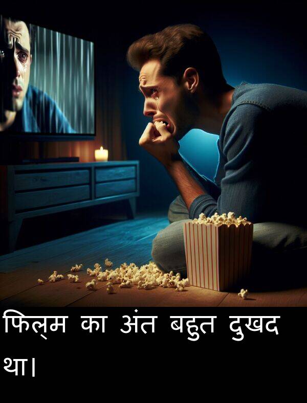 अंत: फिल्म का अंत बहुत दुखद था।