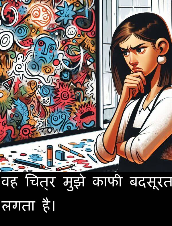 चित्र: वह चित्र मुझे काफी बदसूरत लगता है।