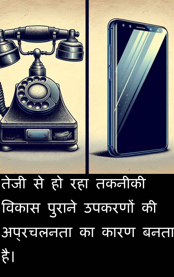 उपकरणों: तेजी से हो रहा तकनीकी विकास पुराने उपकरणों की अप्रचलनता का कारण बनता है।