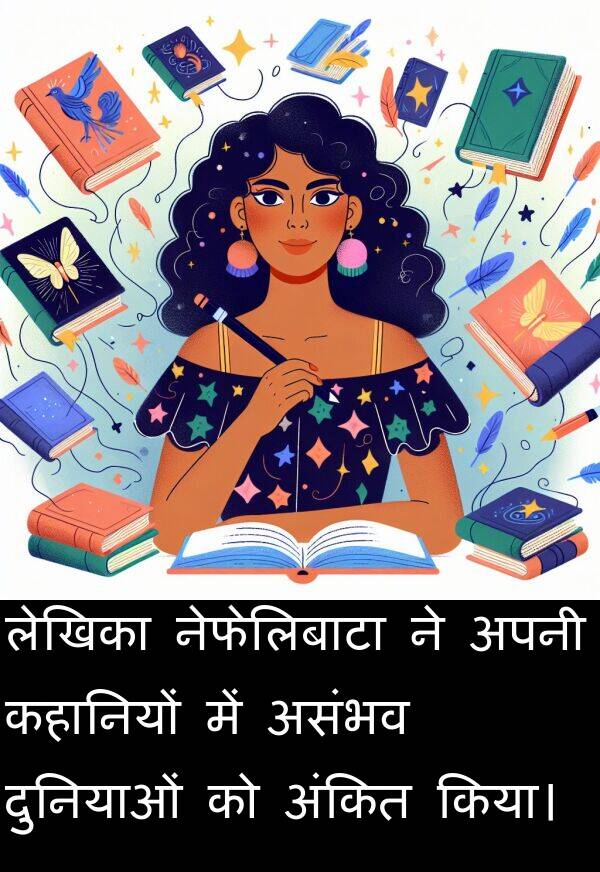 लेखिका: लेखिका नेफेलिबाटा ने अपनी कहानियों में असंभव दुनियाओं को अंकित किया।