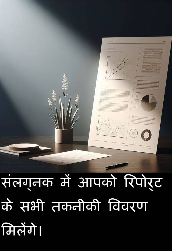विवरण: संलग्नक में आपको रिपोर्ट के सभी तकनीकी विवरण मिलेंगे।