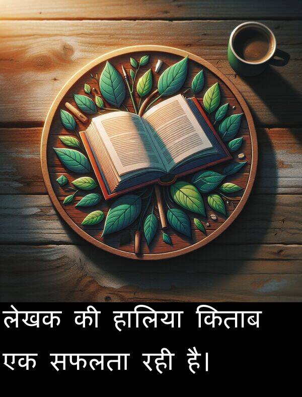 लेखक: लेखक की हालिया किताब एक सफलता रही है।