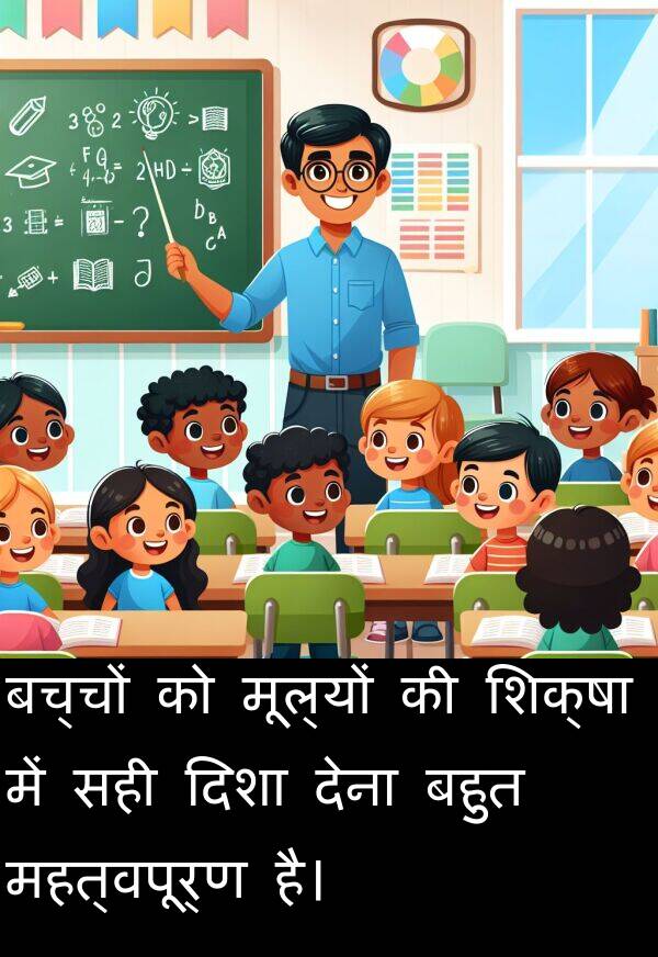बच्चों: बच्चों को मूल्यों की शिक्षा में सही दिशा देना बहुत महत्वपूर्ण है।