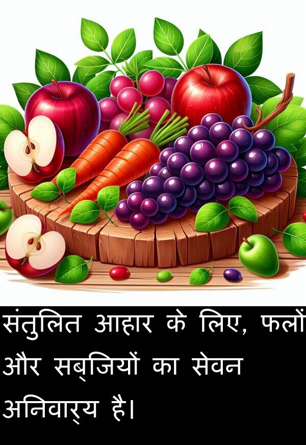 आहार: संतुलित आहार के लिए, फलों और सब्जियों का सेवन अनिवार्य है।
