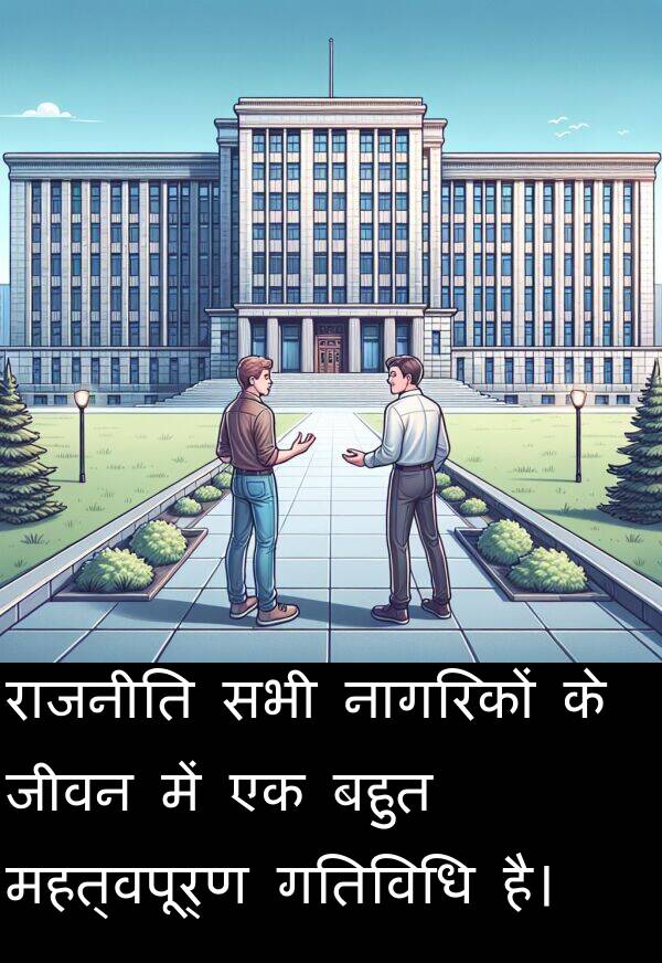 राजनीति: राजनीति सभी नागरिकों के जीवन में एक बहुत महत्वपूर्ण गतिविधि है।