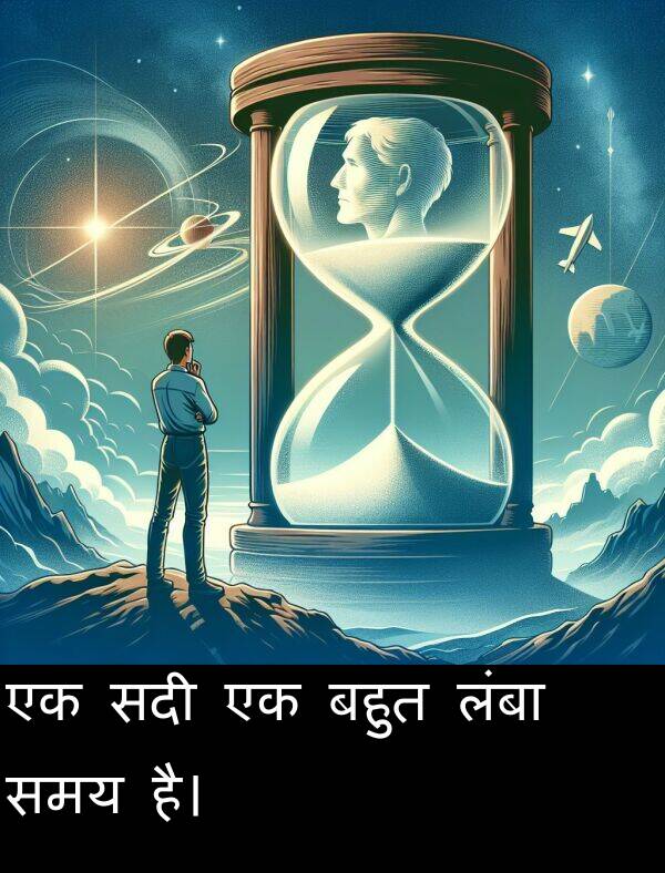 लंबा: एक सदी एक बहुत लंबा समय है।