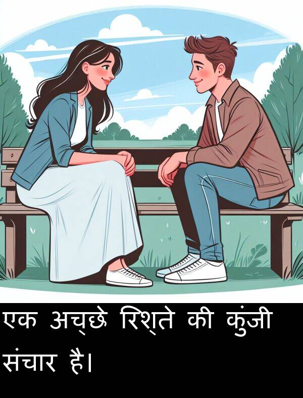 अच्छे: एक अच्छे रिश्ते की कुंजी संचार है।