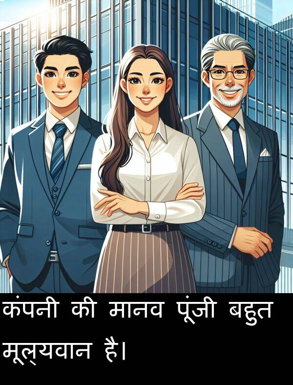 बहुत: कंपनी की मानव पूंजी बहुत मूल्यवान है।