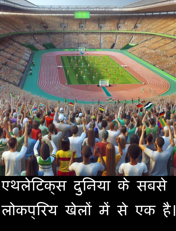 लोकप्रिय: एथलेटिक्स दुनिया के सबसे लोकप्रिय खेलों में से एक है।