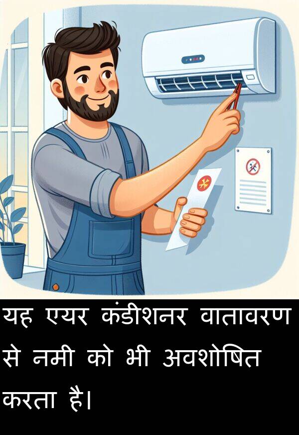 एयर: यह एयर कंडीशनर वातावरण से नमी को भी अवशोषित करता है।
