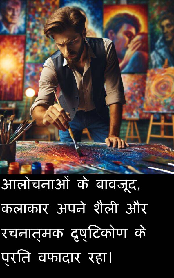 दृष्टिकोण: आलोचनाओं के बावजूद, कलाकार अपने शैली और रचनात्मक दृष्टिकोण के प्रति वफादार रहा।