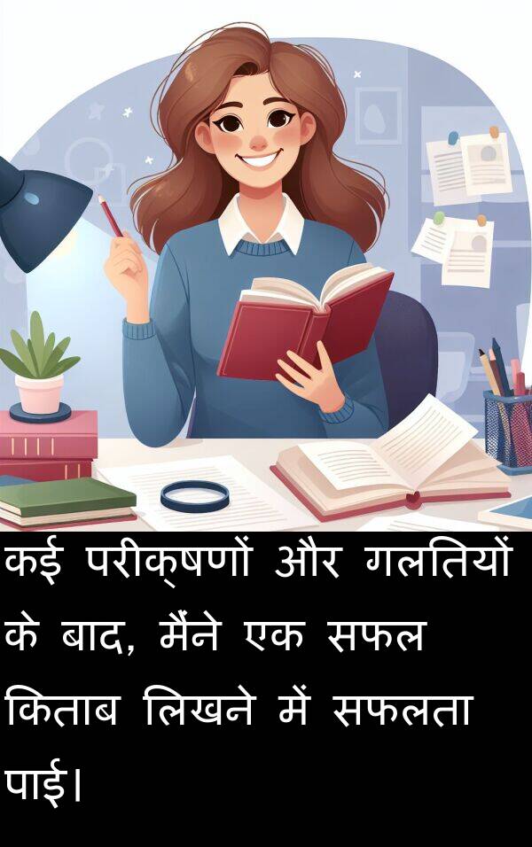 लिखने: कई परीक्षणों और गलतियों के बाद, मैंने एक सफल किताब लिखने में सफलता पाई।