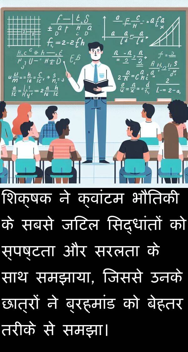 छात्रों: शिक्षक ने क्वांटम भौतिकी के सबसे जटिल सिद्धांतों को स्पष्टता और सरलता के साथ समझाया, जिससे उनके छात्रों ने ब्रह्मांड को बेहतर तरीके से समझा।
