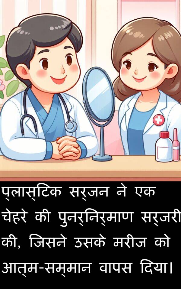 सर्जन: प्लास्टिक सर्जन ने एक चेहरे की पुनर्निर्माण सर्जरी की, जिसने उसके मरीज को आत्म-सम्मान वापस दिया।