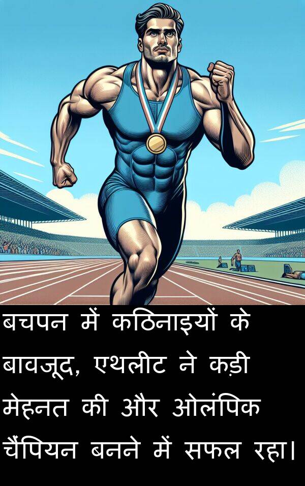 ओलंपिक: बचपन में कठिनाइयों के बावजूद, एथलीट ने कड़ी मेहनत की और ओलंपिक चैंपियन बनने में सफल रहा।