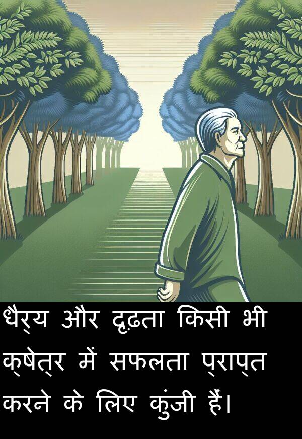 दृढ़ता: धैर्य और दृढ़ता किसी भी क्षेत्र में सफलता प्राप्त करने के लिए कुंजी हैं।